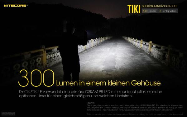 NITECORE TIKI LE 300 LUMEN