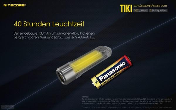 NITECORE TIKI LE 300 LUMEN