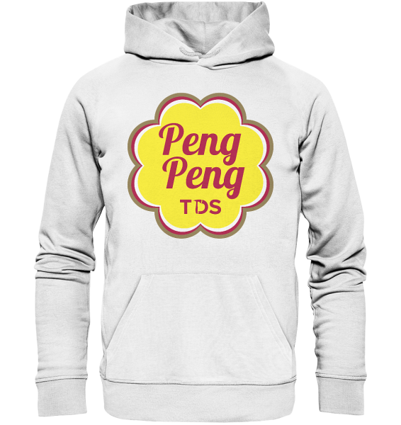 TDS-LINE - UNISEX - HOODIE - PENG PENG - FRONT ONLY - Farbe: WEISS