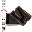 RAUZEUG MODULARE PISTOLENEINLAGE RC300 - SCHWARZ/ORANGE
