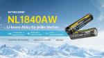  NITECORE 18650 4000MAH ALLWETERFÄHIGER LI-LON AKKU - NL1840AW
