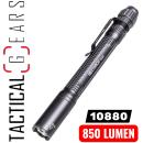 NEXTORCH TA22 "GRAU" 850 LUMEN SLIM LINE TACTICAL LED STIFTTASCHENLAMPE MIT NANO- KERAMIK GLASBRECHER UND STROBOSKOPFUNKTION