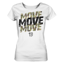 TDS LINE - WOMEN - T-SHIRT - MOVE MOVE MOVE - FRONT ONLY - Farbe: WEISS